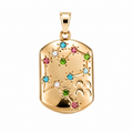 18K Gold-Plated Aquarius Zodiac Pendant Necklace