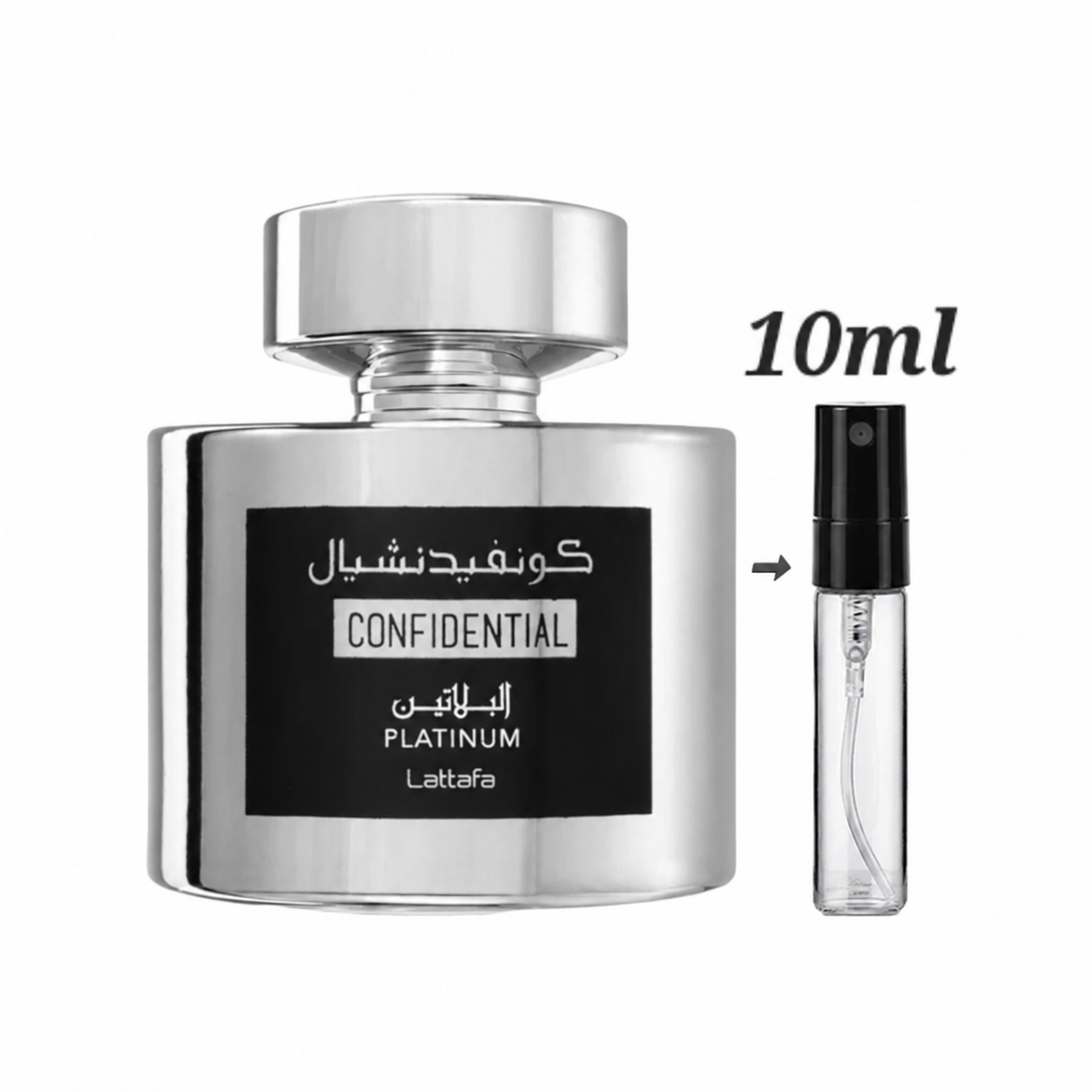 Lattafa Confidential Platinum 10ml Decant Spray
