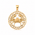 18K Gold-Plated Cancer Zodiac Pendant Necklace