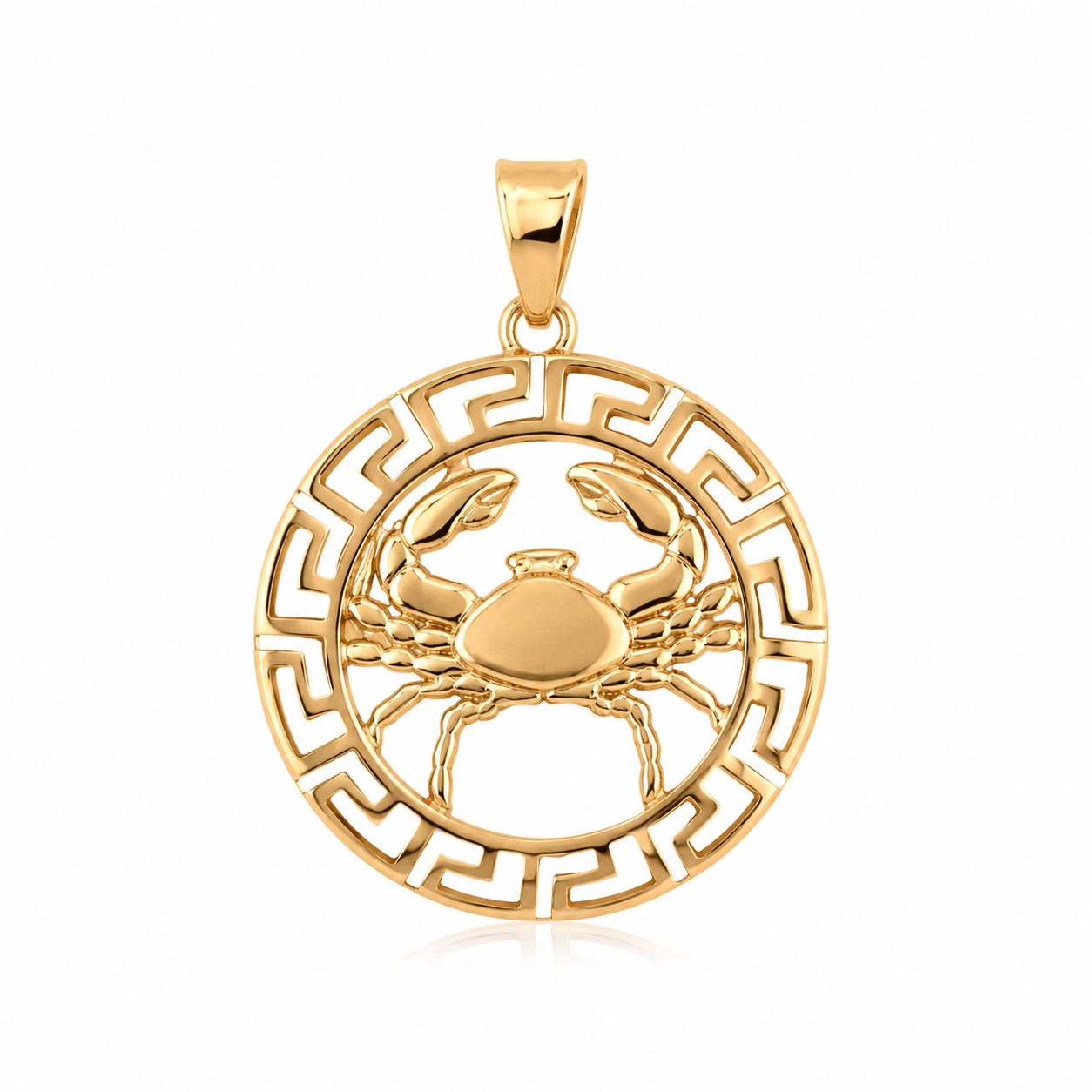 18K Gold-Plated Cancer Zodiac Pendant Necklace