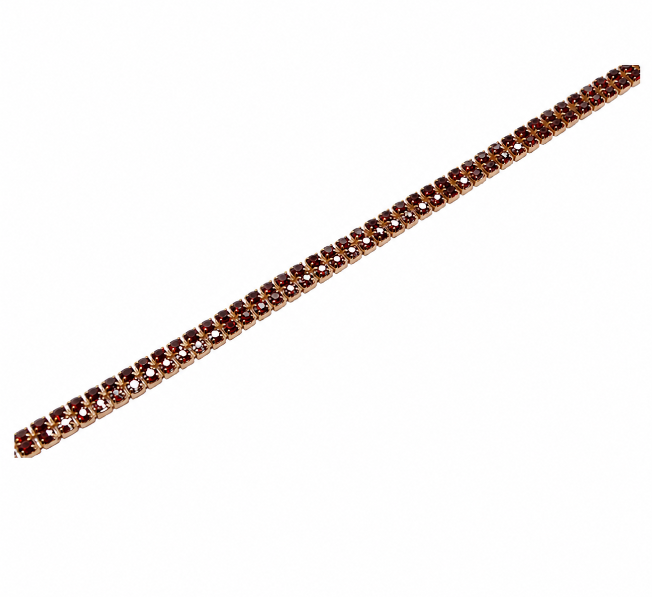 18K Gold-Plated Red Stone Bracelet