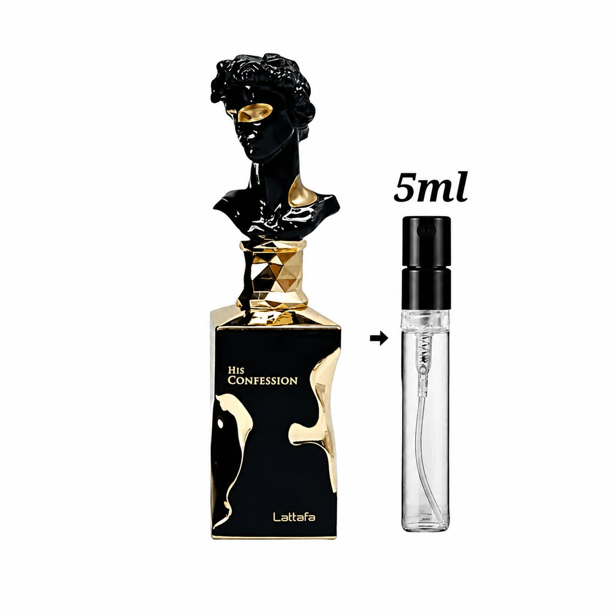 Lattafa His Confession 5ml Decant  Spray