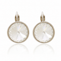 Rhodium Plated Crystal Earrings