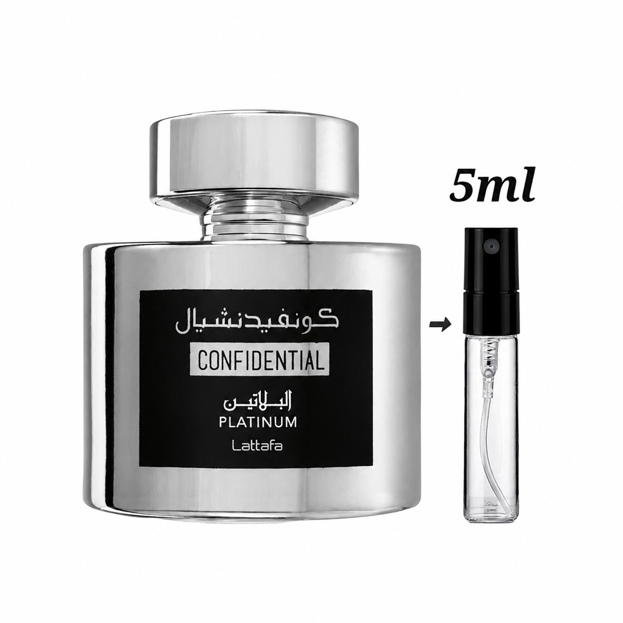 Lattafa Confidential Platinum 5ml Decant