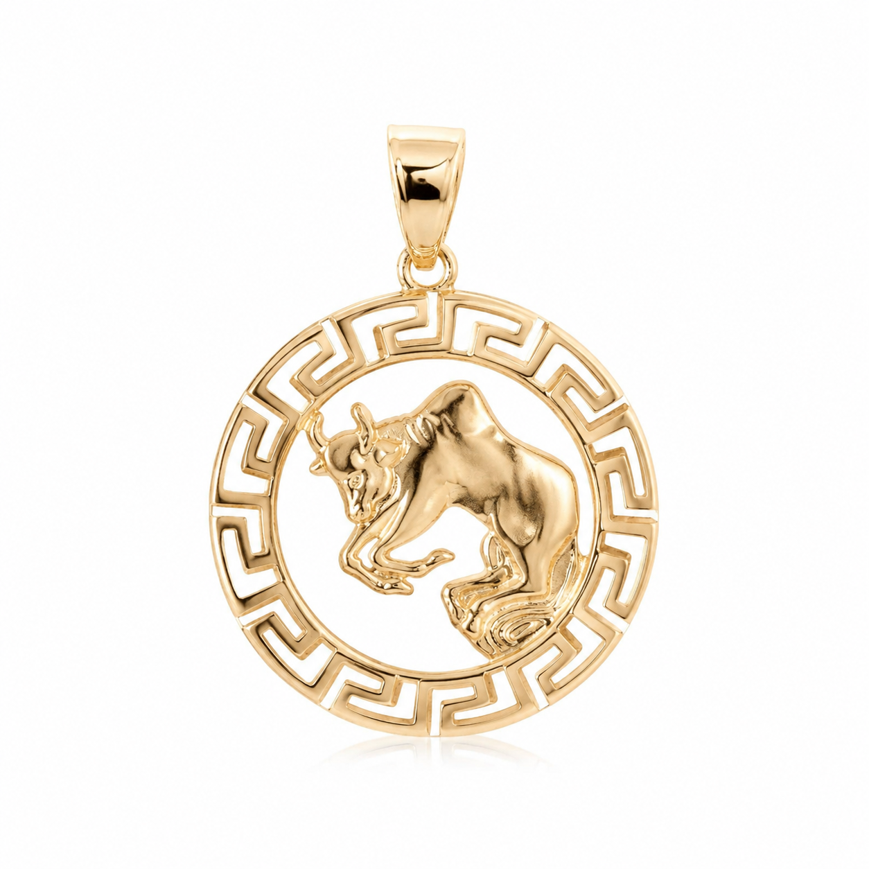 18K Gold-Plated Taurus Zodiac Pendant Necklace