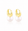 14K Gold Plated Pearl Earrings