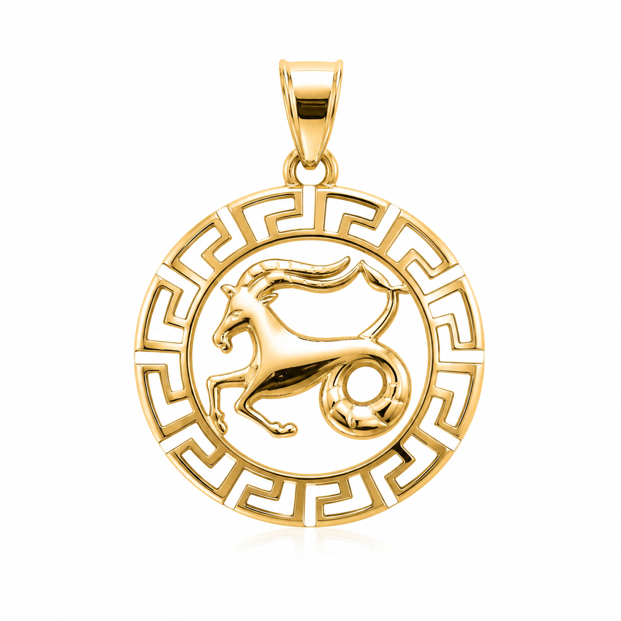 18K Gold-Plated Capricorn Zodiac Pendant Necklace