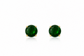 18K Gold Plated Green Stud Earrings