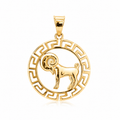 18K Gold-Plated Aries Zodiac Pendant Necklace