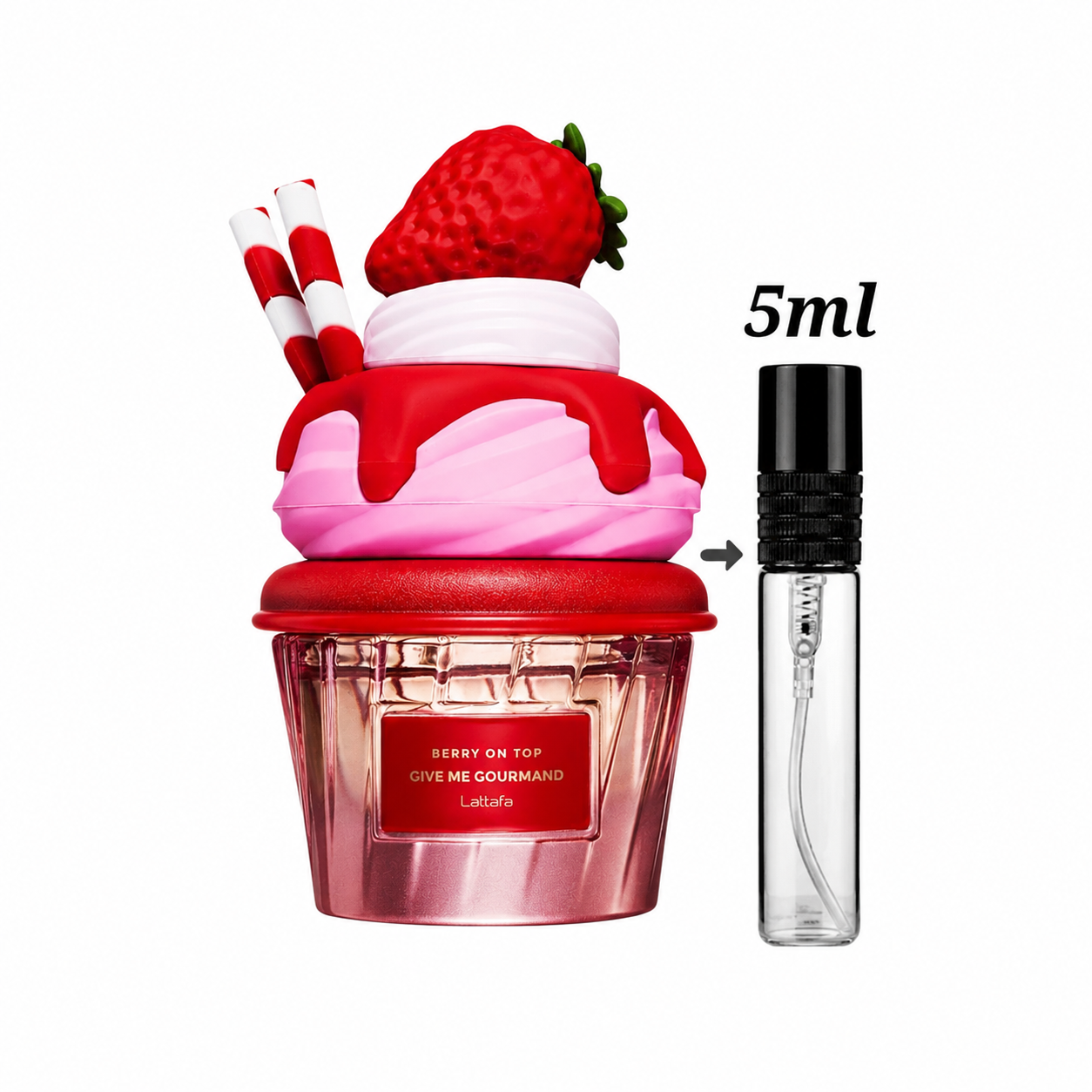 Lattafa Give Me Gourmand Berry On Top 5ml Decant Spray