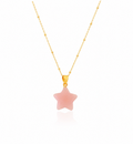 Pink Star Steel Necklace