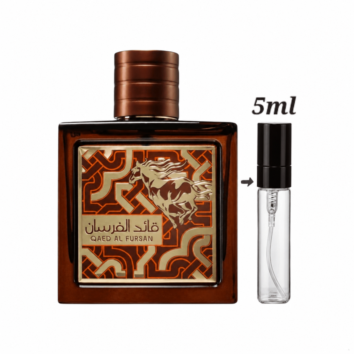 Lattafa Qaed Al Fursan Untamed  5ml Perfume Decant