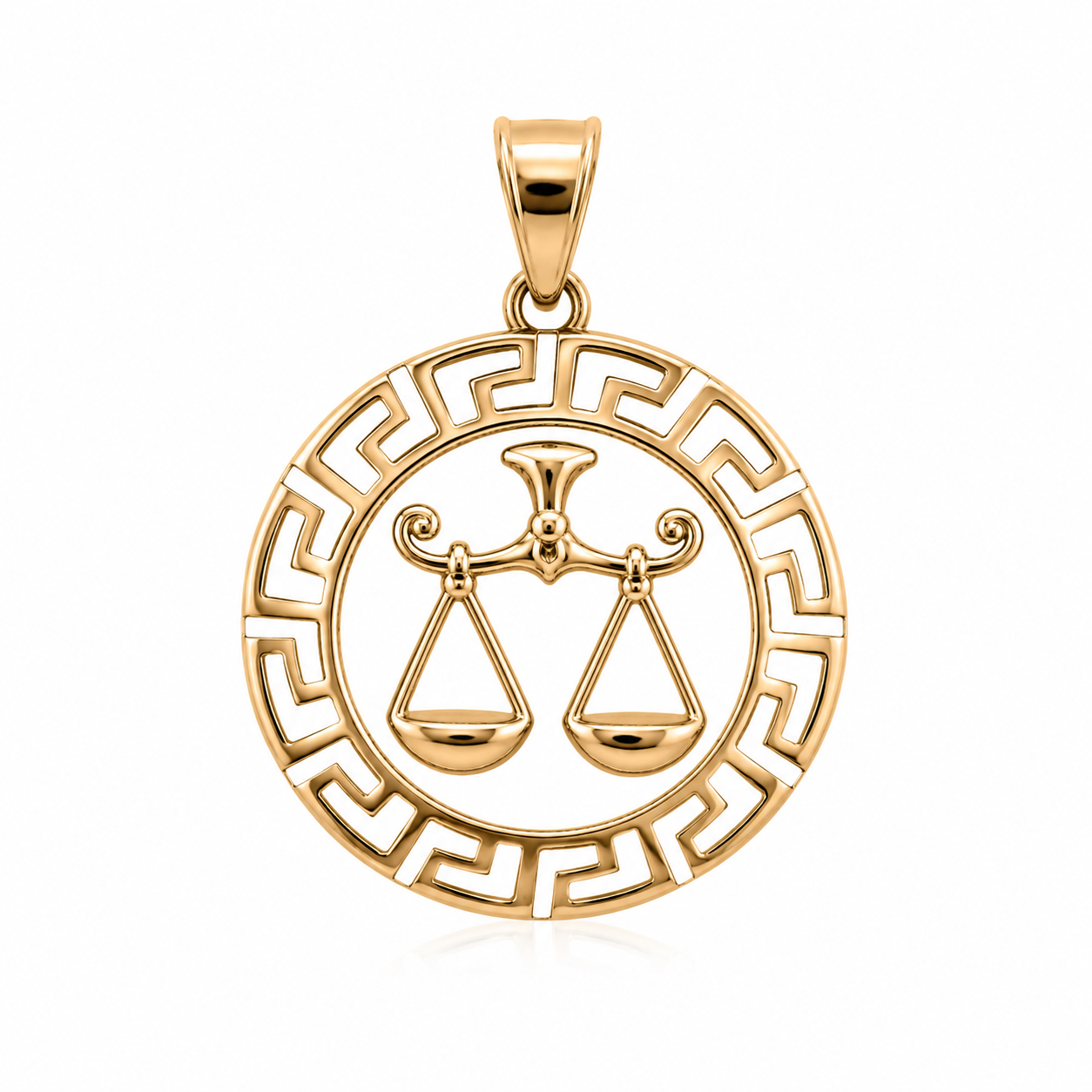 18K Gold-Plated Libra Zodiac Pendant Necklace