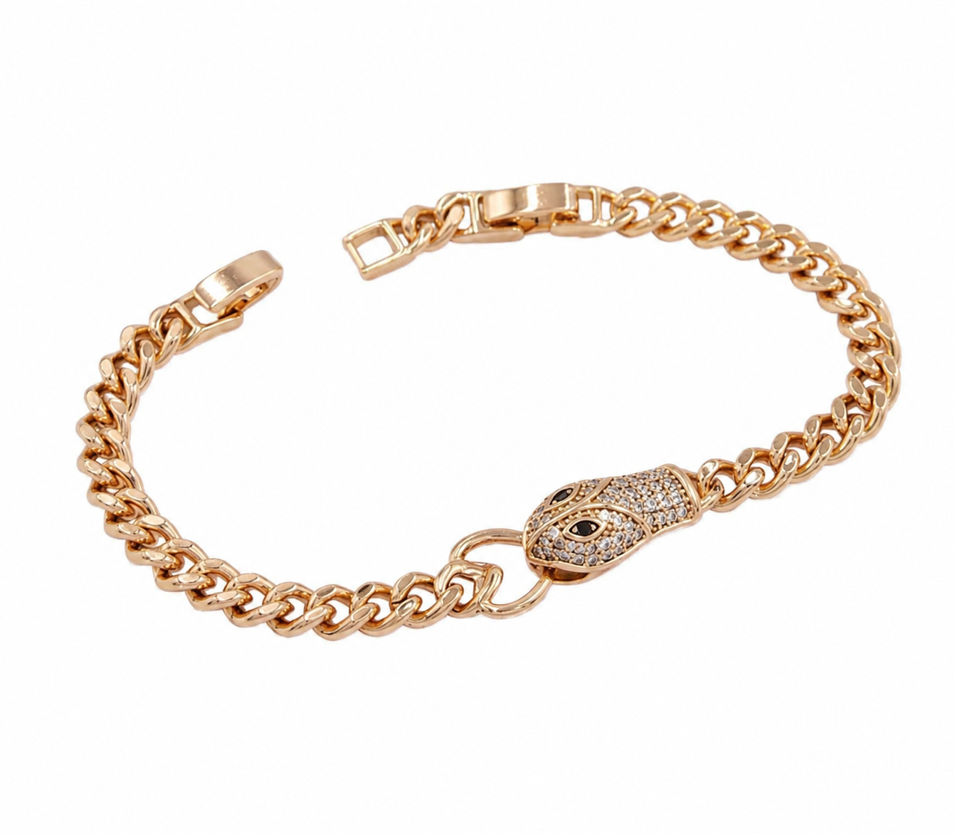 18K Gold-Plated Snake Bracelet